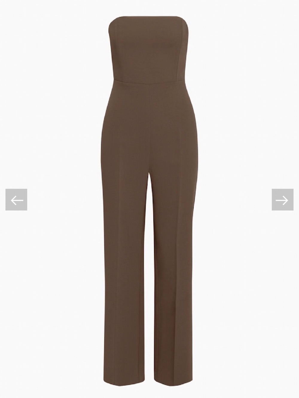 Aritzia Wilfred Endless Jumpsuit Crepette Size 6, Rich Mocha Brown - Picture 3 of 8